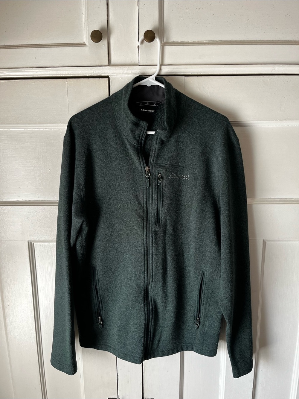 Marmot - Forest Green - Drop Line Full-Zip Sweater Fleece Jacket - Men's Size L